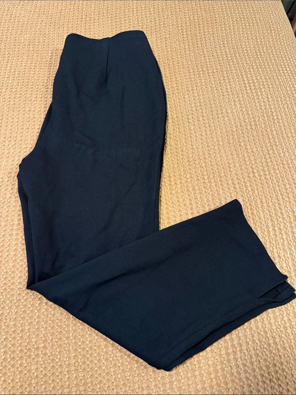 Rafaella Navy Straight-Leg Track Pants